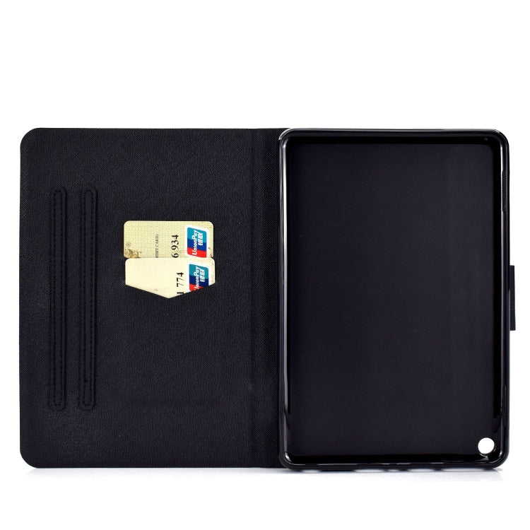 For Amazon Fire Max 11 2023 Colored Drawing Smart Leather Tablet Case(Couple Owls)