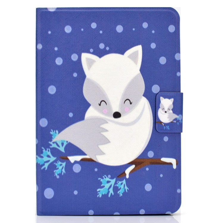 For Amazon Fire Max 11 2023 Colored Drawing Smart Leather Tablet Case(Arctic Fox)