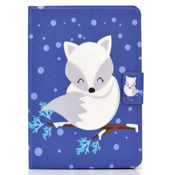 For Amazon Fire Max 11 2023 Colored Drawing Smart Leather Tablet Case(Arctic Fox)