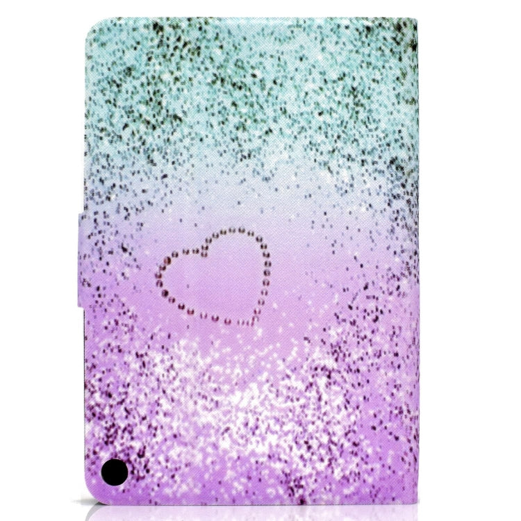 For Amazon Fire Max 11 2023 Colored Drawing Smart Leather Tablet Case(Love Quicksand)