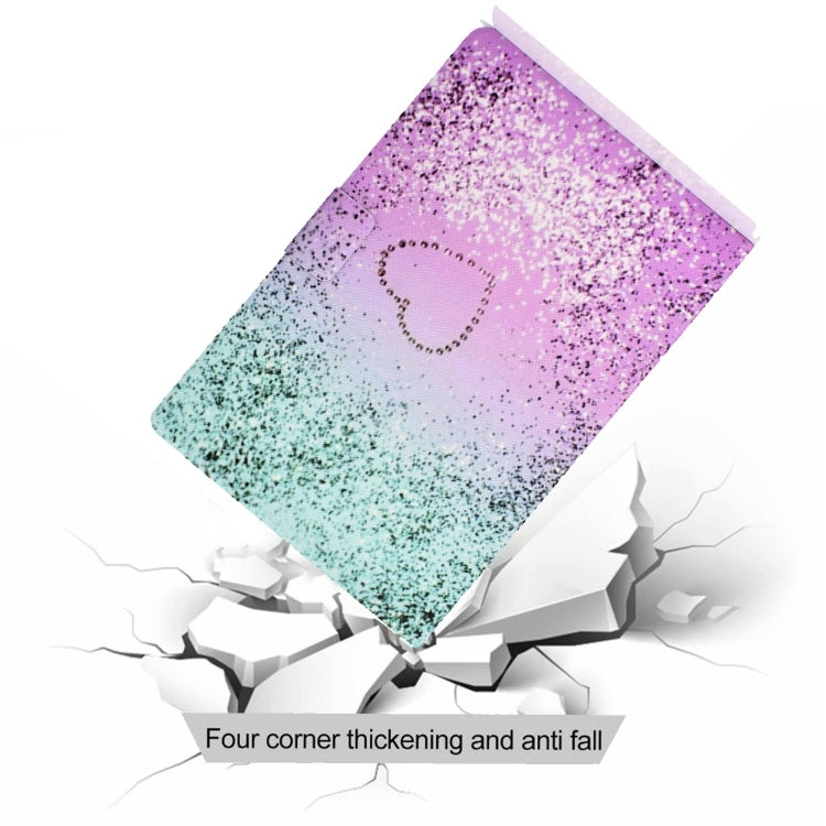 For Amazon Fire Max 11 2023 Colored Drawing Smart Leather Tablet Case(Love Quicksand)