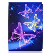 For Amazon Fire Max 11 2023 Colored Drawing Smart Leather Tablet Case(Starry Butterflies)