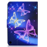 For Amazon Fire Max 11 2023 Colored Drawing Smart Leather Tablet Case(Starry Butterflies)