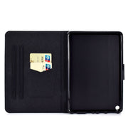 For Amazon Fire Max 11 2023 Colored Drawing Smart Leather Tablet Case(Starry Butterflies)