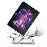 For Amazon Fire Max 11 2023 Colored Drawing Smart Leather Tablet Case(Owl)