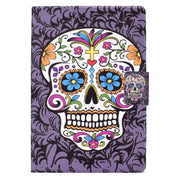 For Amazon Fire Max 11 2023 Colored Drawing Smart Leather Tablet Case(Skull)