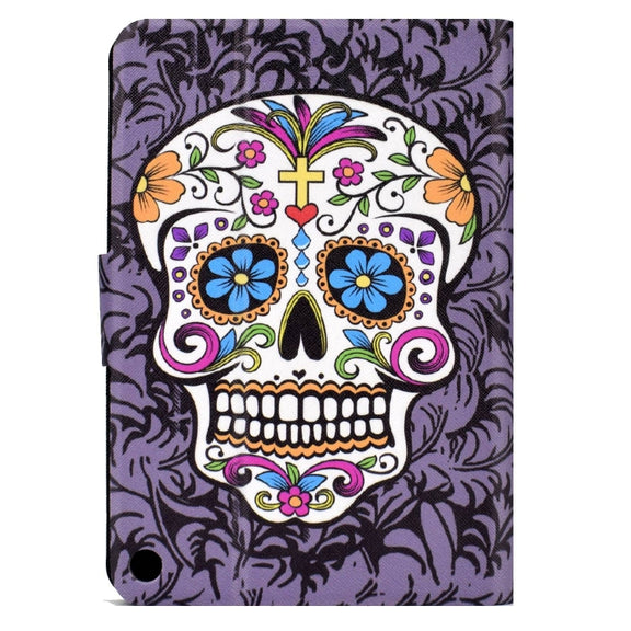 For Amazon Fire Max 11 2023 Colored Drawing Smart Leather Tablet Case(Skull)