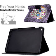For Amazon Fire Max 11 2023 Colored Drawing Smart Leather Tablet Case(Skull)