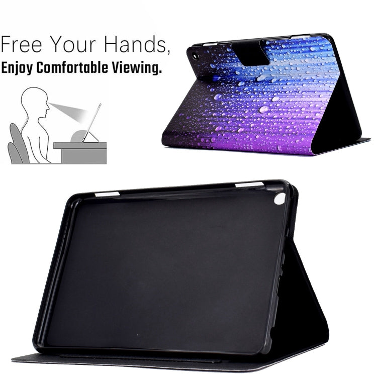 For Amazon Fire Max 11 2023 Colored Drawing Smart Leather Tablet Case(Waterdrop)