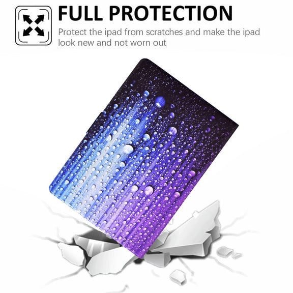 For Amazon Fire Max 11 2023 Colored Drawing Smart Leather Tablet Case(Waterdrop)