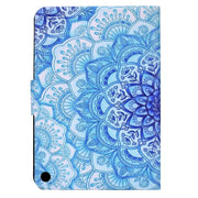 For Amazon Fire Max 11 2023 Colored Drawing Smart Leather Tablet Case(Green Flower)