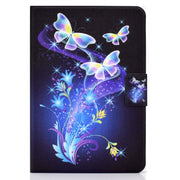 For Amazon Fire Max 11 2023 Colored Drawing Smart Leather Tablet Case(Butterfly Flower)