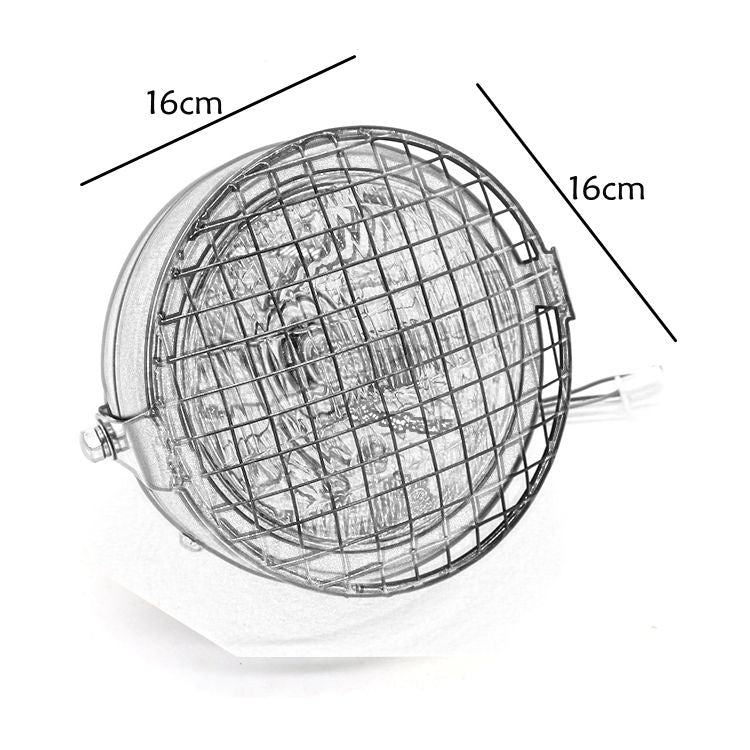 Motorcycle Reticular Retro Lamp LED Headlight Modification Accessories for Halley / Honda CG125 / Suzuki GN125(White)