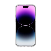 For iPhone 15 Terminator Style Glitter Powder MagSafe Magnetic Phone Case(White)