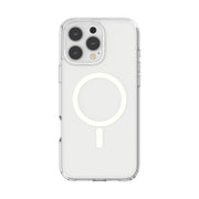 For iPhone 16 Pro Max Terminator Style Transparent MagSafe Magnetic Phone Case(Transparent)