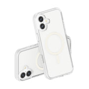 For iPhone 16 Plus Terminator Style Transparent MagSafe Magnetic Phone Case(Transparent)