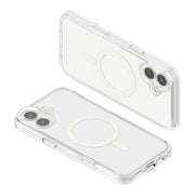 For iPhone 16 Plus Terminator Style Transparent MagSafe Magnetic Phone Case(Transparent)