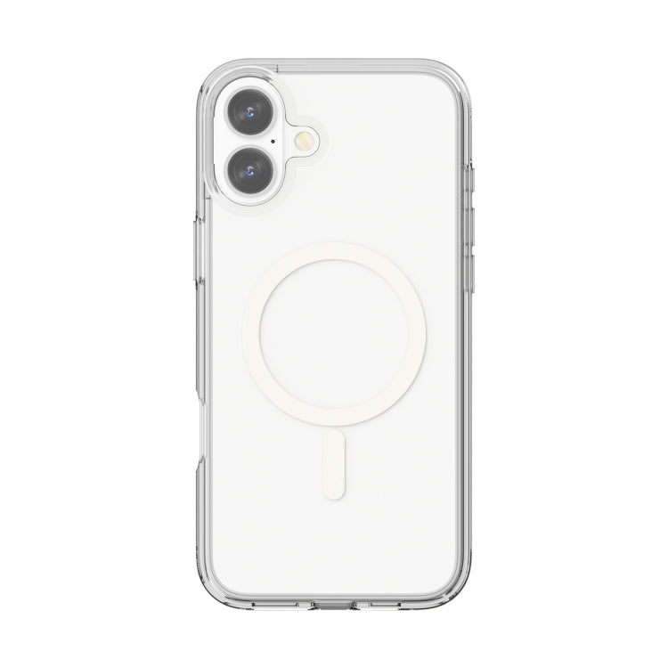 For iPhone 16 Terminator Style Transparent MagSafe Magnetic Phone Case(Transparent)