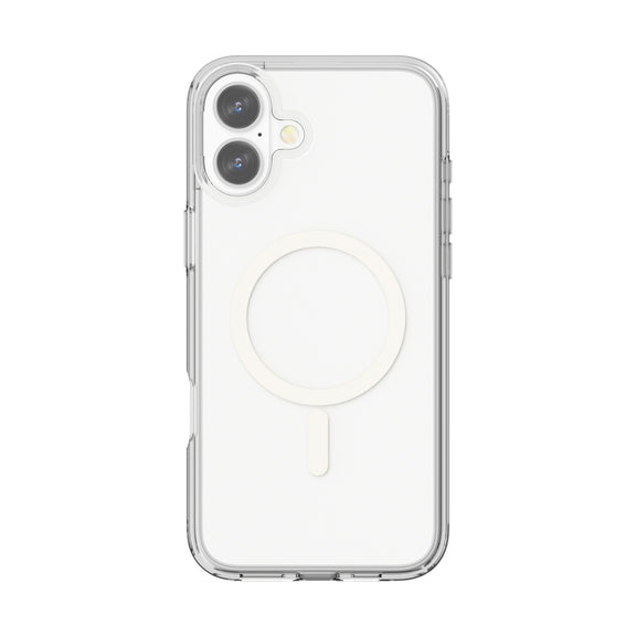 For iPhone 16 Terminator Style Transparent MagSafe Magnetic Phone Case(Transparent)