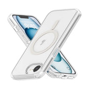 For iPhone 16e Terminator Style Transparent MagSafe Magnetic Phone Case(Transparent)