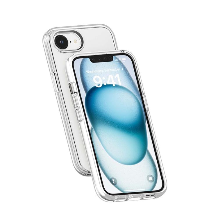 For iPhone 16e Terminator Style Transparent MagSafe Magnetic Phone Case(Transparent)