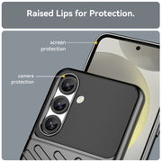 For Samsung Galaxy S25 5G Thunderbolt Shockproof TPU Phone Case(Black)