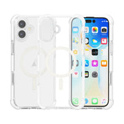 For iPhone 16 Acrylic Magsafe Magnetic Shockproof Phone Case(Transparent)