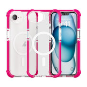 For iPhone 16e Acrylic Magsafe Magnetic Shockproof Phone Case(Pink)
