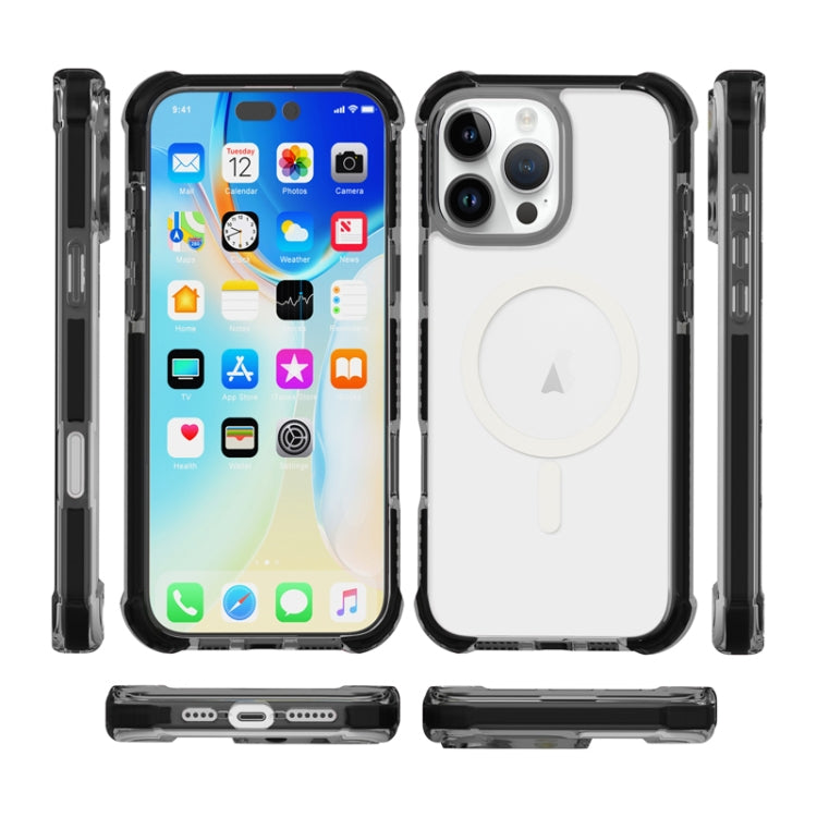 For iPhone 16 Pro Max Acrylic Magsafe Magnetic Shockproof Phone Case(Transparent)