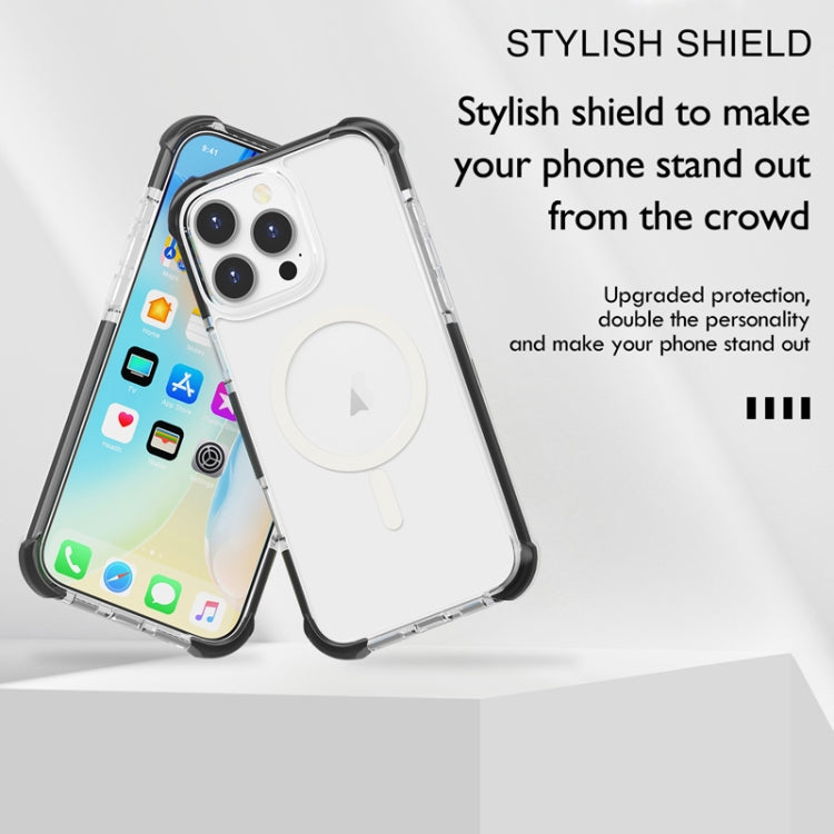 For iPhone 16 Pro Acrylic Magsafe Magnetic Shockproof Phone Case(Orange)