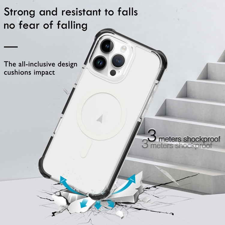 For iPhone 16 Acrylic Magsafe Magnetic Shockproof Phone Case(Transparent)