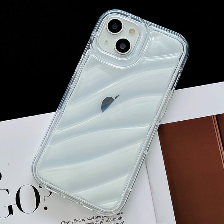 For iPhone 14 Pro Waves TPU Phone Case(Transparent)