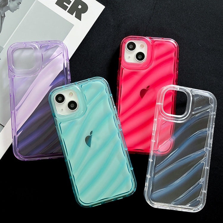 For iPhone 14 Pro Waves TPU Phone Case(Transparent)