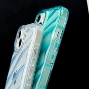 For iPhone 14 Pro Waves TPU Phone Case(Transparent)
