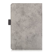 For 7-8 inch Marble Cloth Texture Horizontal Flip Universal Tablet PC Leather Case with Pen Slot & Holder(Grey)