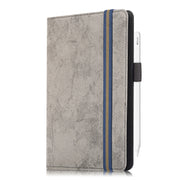 For 7-8 inch Marble Cloth Texture Horizontal Flip Universal Tablet PC Leather Case with Pen Slot & Holder(Grey)