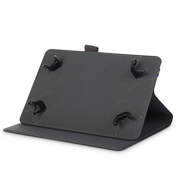 For 7-8 inch Marble Cloth Texture Horizontal Flip Universal Tablet PC Leather Case with Pen Slot & Holder(Grey)