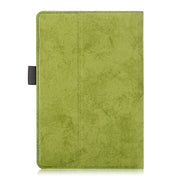For 7-8 inch Marble Cloth Texture Horizontal Flip Universal Tablet PC Leather Case with Pen Slot & Holder(Green)