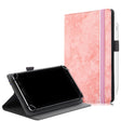 For 7-8 inch Marble Cloth Texture Horizontal Flip Universal Tablet PC Leather Case with Pen Slot & Holder(Pink) - 8 inch by PMC TechLife | Online Shopping South Africa | PMC TechLife | Buy Now Pay Later Mobicred