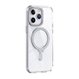 For iPhone 15 Pro Max Skin Feel MagSafe Shockproof Phone Case with Holder(White) - iPhone 15 Pro Max Cases by PMC TechLife | Online Shopping South Africa | PMC TechLife