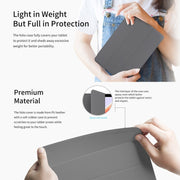 For Teclast T40S 3-Fold Holder Folio Leather Tablet Smart Case(Grey)