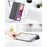For Teclast T40S 3-Fold Holder Folio Leather Tablet Smart Case(Grey)