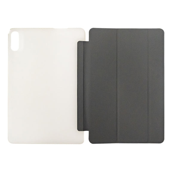 For Teclast P30T 3-Fold Holder Folio Leather Tablet Smart Case(Grey)