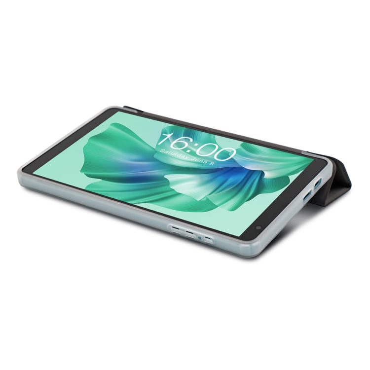 For Teclast P85T 3-Fold Holder Folio Leather Tablet Smart Case(Grey)