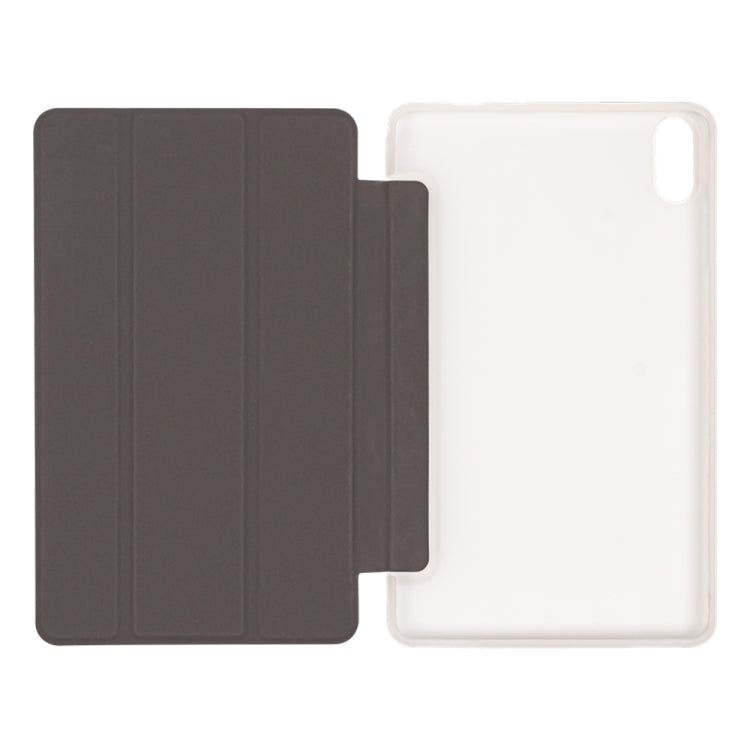 For Teclast P85T 3-Fold Holder Folio Leather Tablet Smart Case(Grey)
