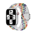 For Apple Watch Ultra 49mm Nylon Loop Magnetic Buckle Watch Band(White Rainbow) - Watch Bands by PMC TechLife | Online Shopping South Africa | PMC TechLife | Buy Now Pay Later Mobicred