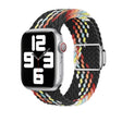 For Apple Watch Ultra 49mm Nylon Loop Magnetic Buckle Watch Band(Black Rainbow) - Watch Bands by PMC TechLife | Online Shopping South Africa | PMC TechLife | Buy Now Pay Later Mobicred