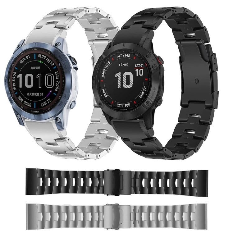 For Garmin Instinct 2X Solar Titanium Alloy Quick Release Watch Band(Titanium Gray)