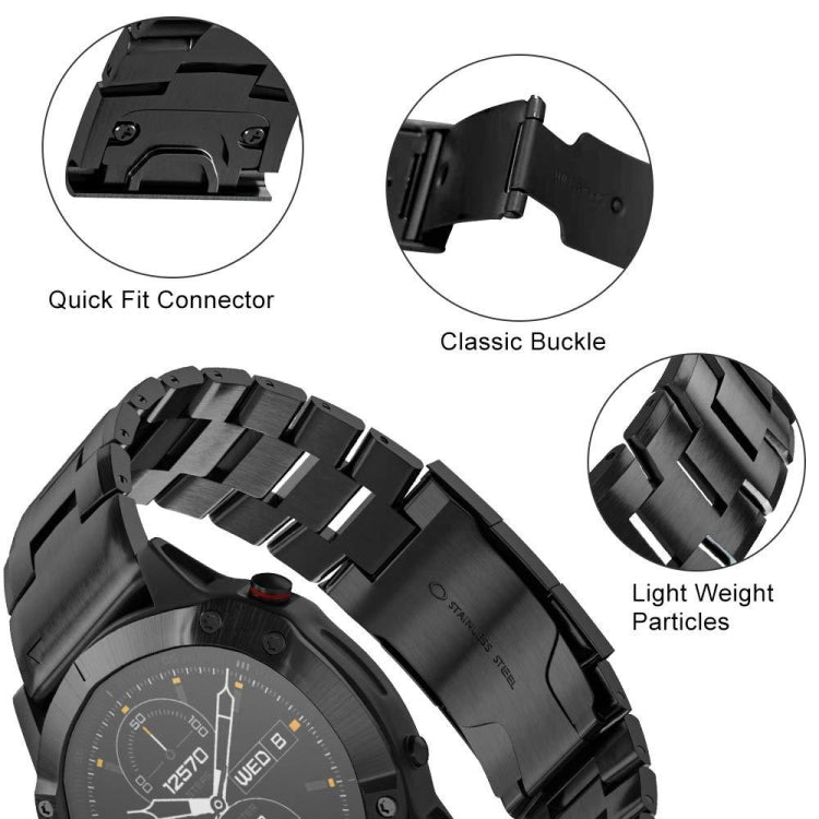 For Garmin Instinct 2X Solar Titanium Alloy Quick Release Watch Band(Titanium Gray)
