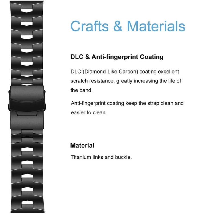 For Garmin Instinct 2X Solar Titanium Alloy Quick Release Watch Band(Titanium Gray)